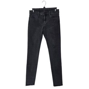 Joe's Jeans Mid Rise Black Gray Skinny Leg Ankle Jeans 27 Preowned